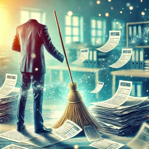 Limpeza para receber Dinheiro de Dvida