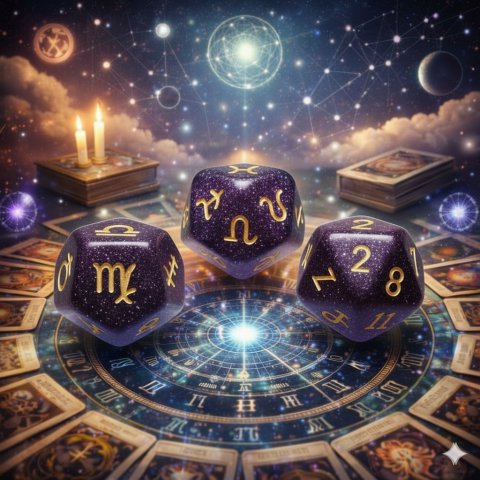Astro Dices: Mensagens do Universo para o seu 2026