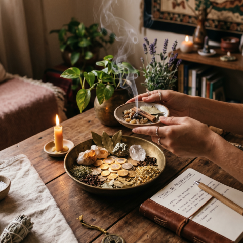 Ritual de prosperidade: como atrair abund�ncia com inten��o espiritual